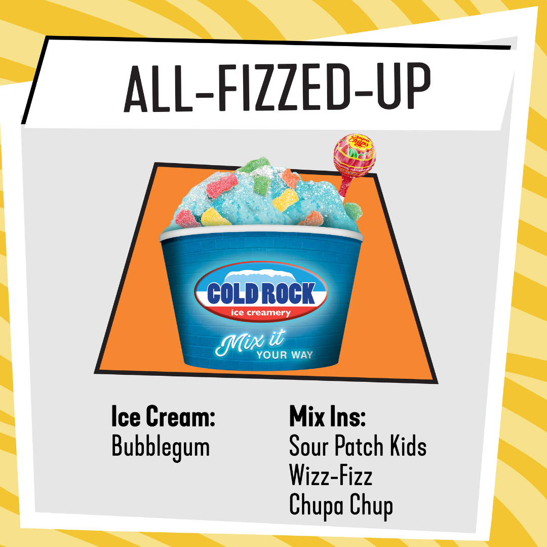 Menu, Cold Rock Ice Creamery Tamworth