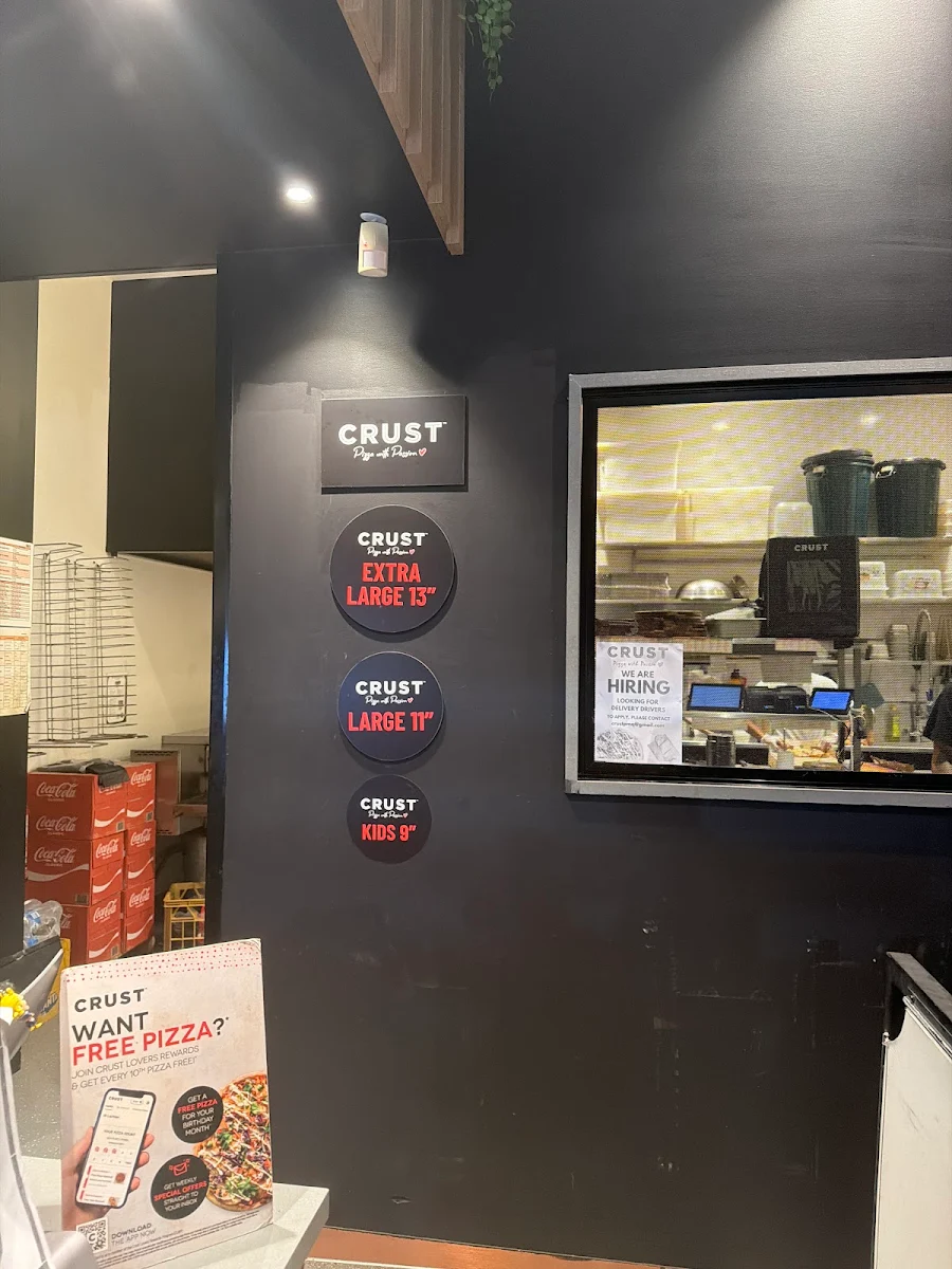 Menu, Crust Pizza Port Macquarie