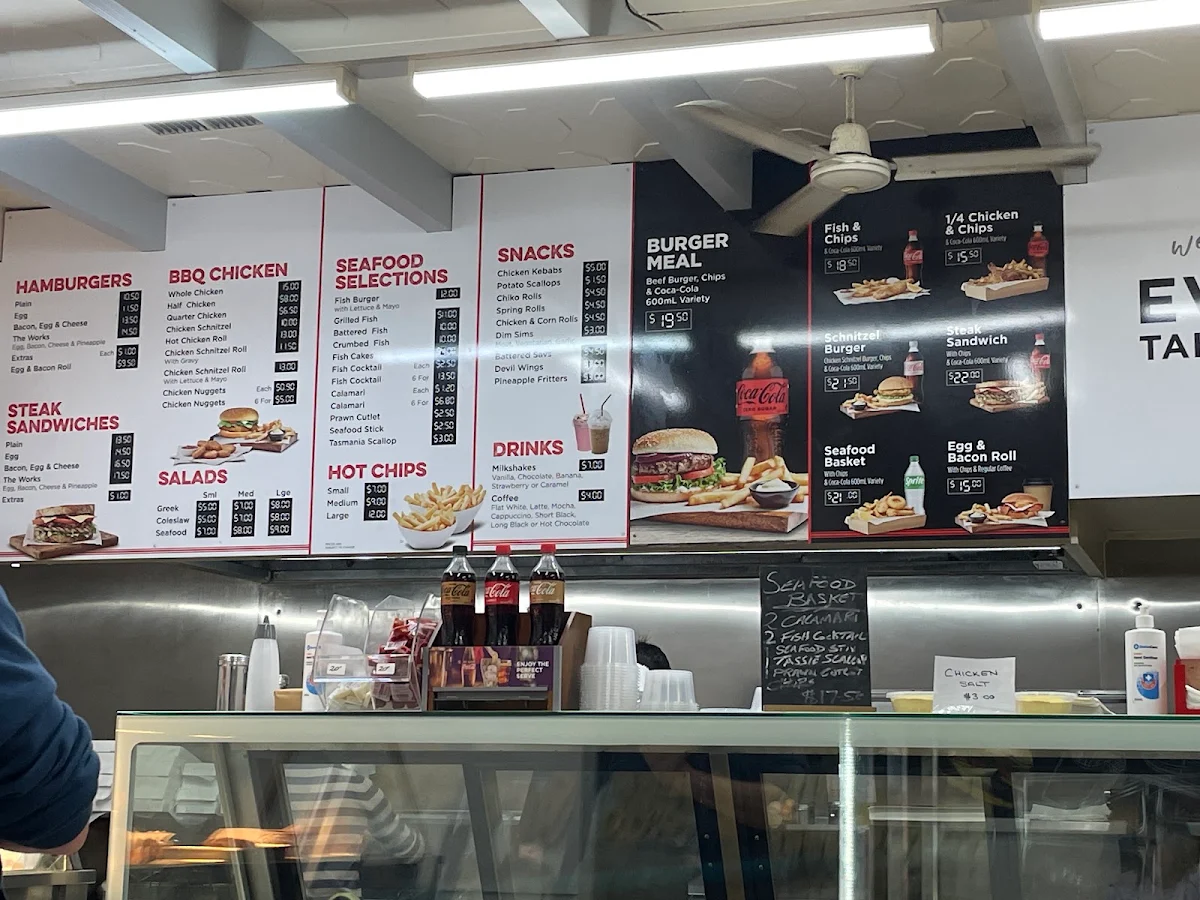 Menu, Evatt Takeaway & Pizza Bar
