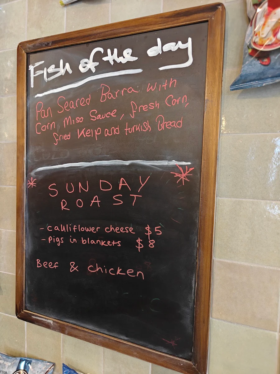 Menu, Hunter and Hound Pub