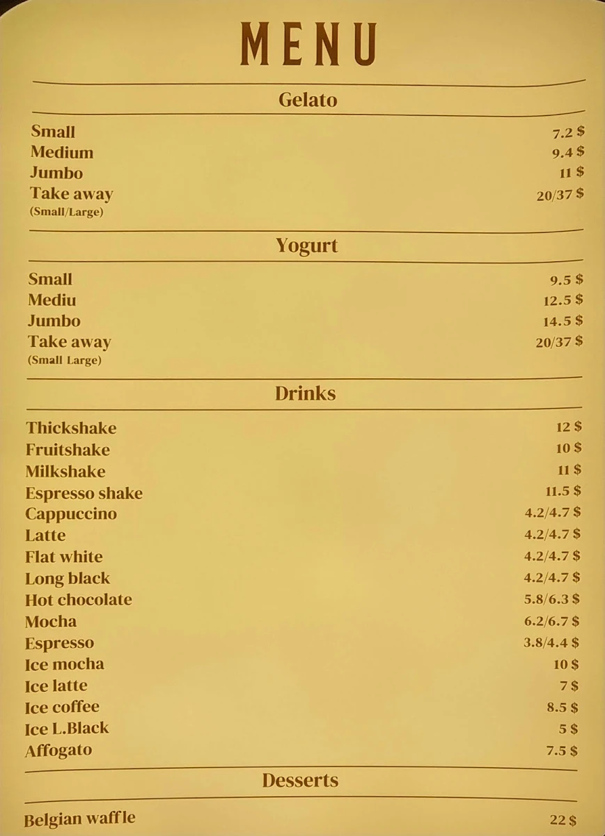 Menu photo 1