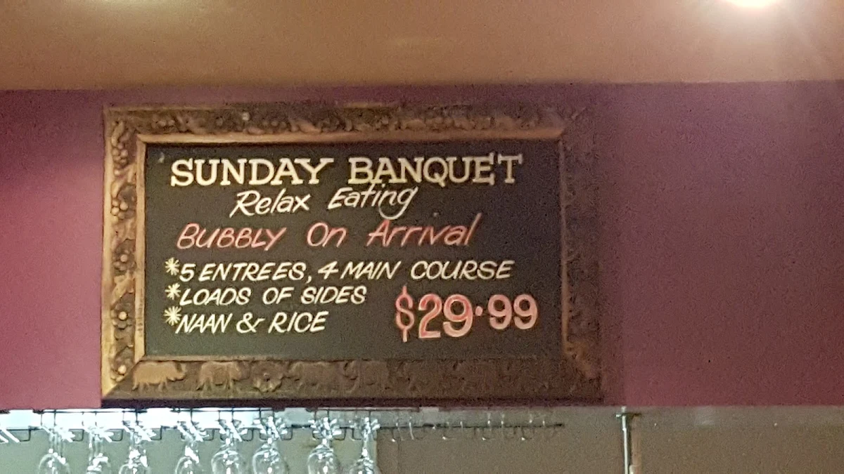 Menu, Bombay Bliss Indian Restaurant - Caloundra