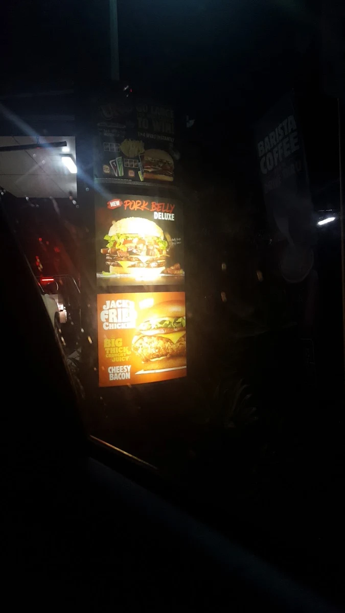Menu, Hungry Jack's Burgers Singleton (NSW)