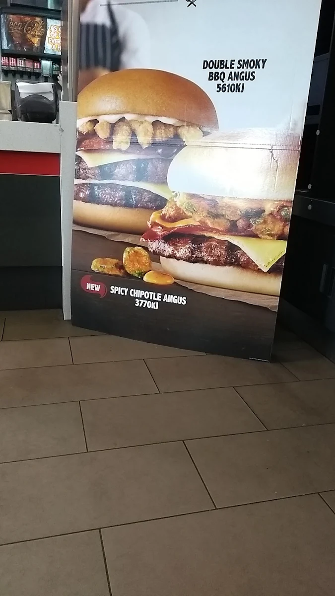 Menu, Hungry Jack's Burgers Singleton (NSW)