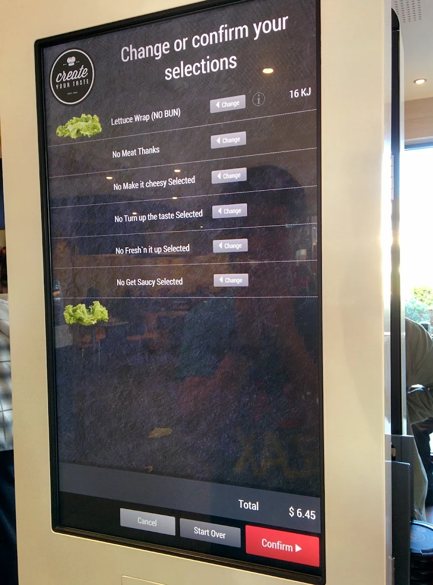 Menu, McDonald's Villawood