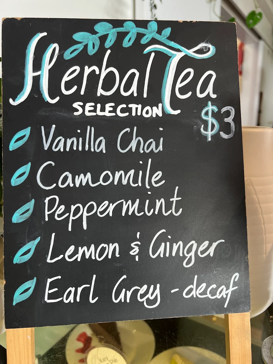 Menu, Manna Haven Cafe