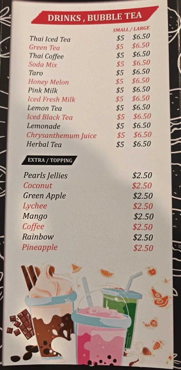 Menu, ChiknBites