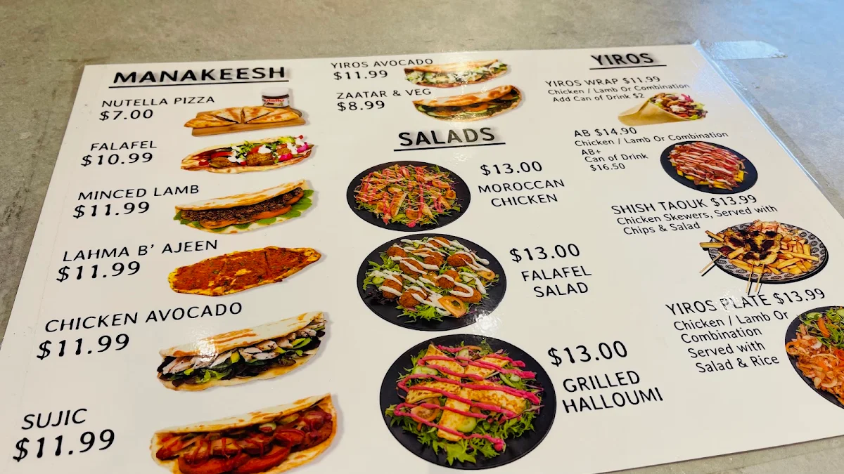 Menu, MAMA’ EESH