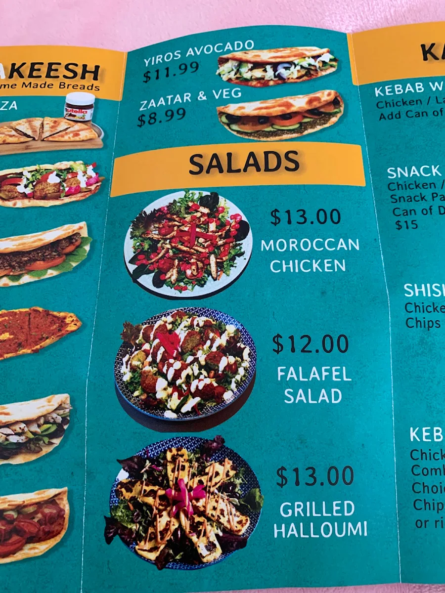 Menu, MAMA’ EESH