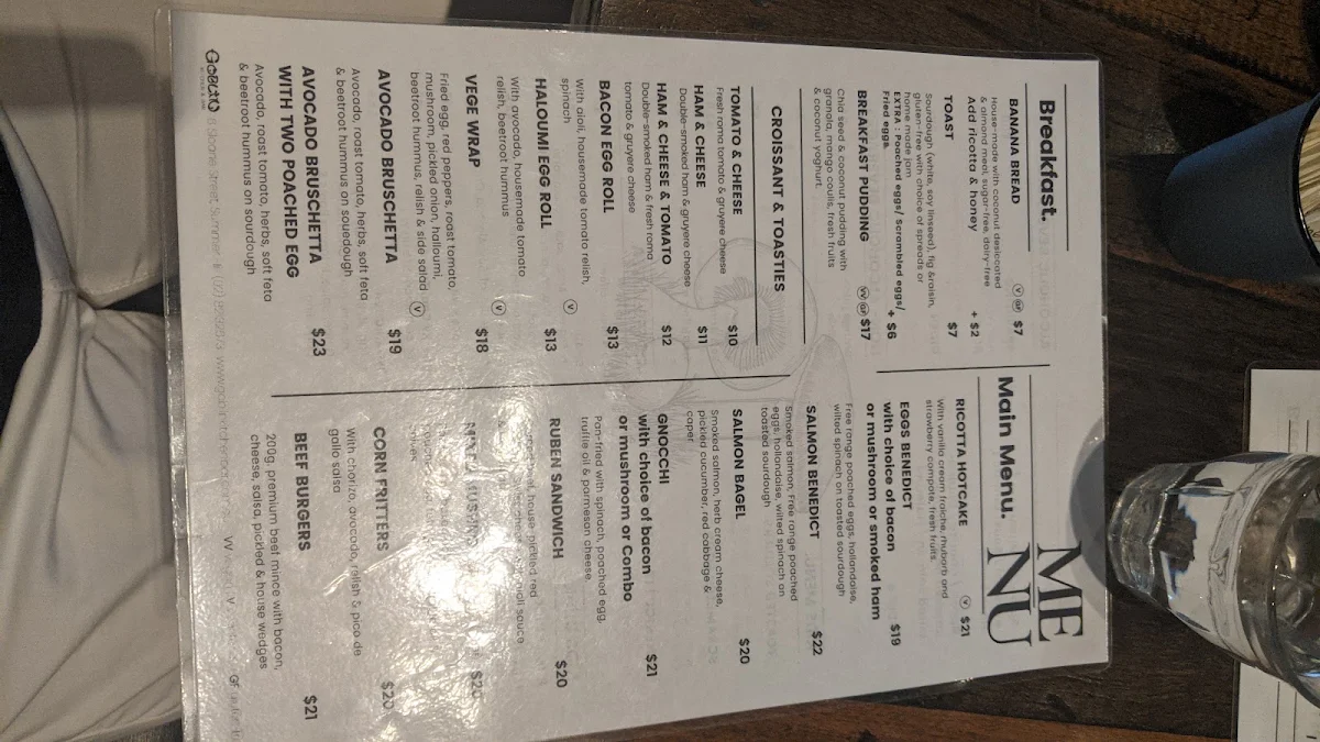 Menu, Goblin Kitchen & Bar