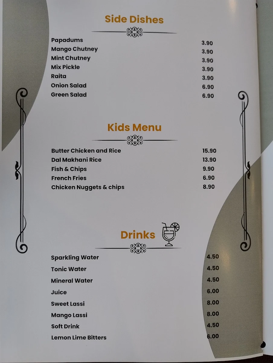 Menu, Crown Indian Windang - Best Indian Restaurant in Windang