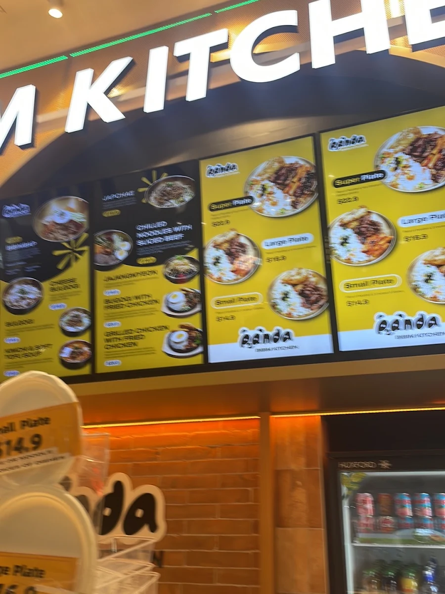Menu, Panda Bibim Kitchen Southland