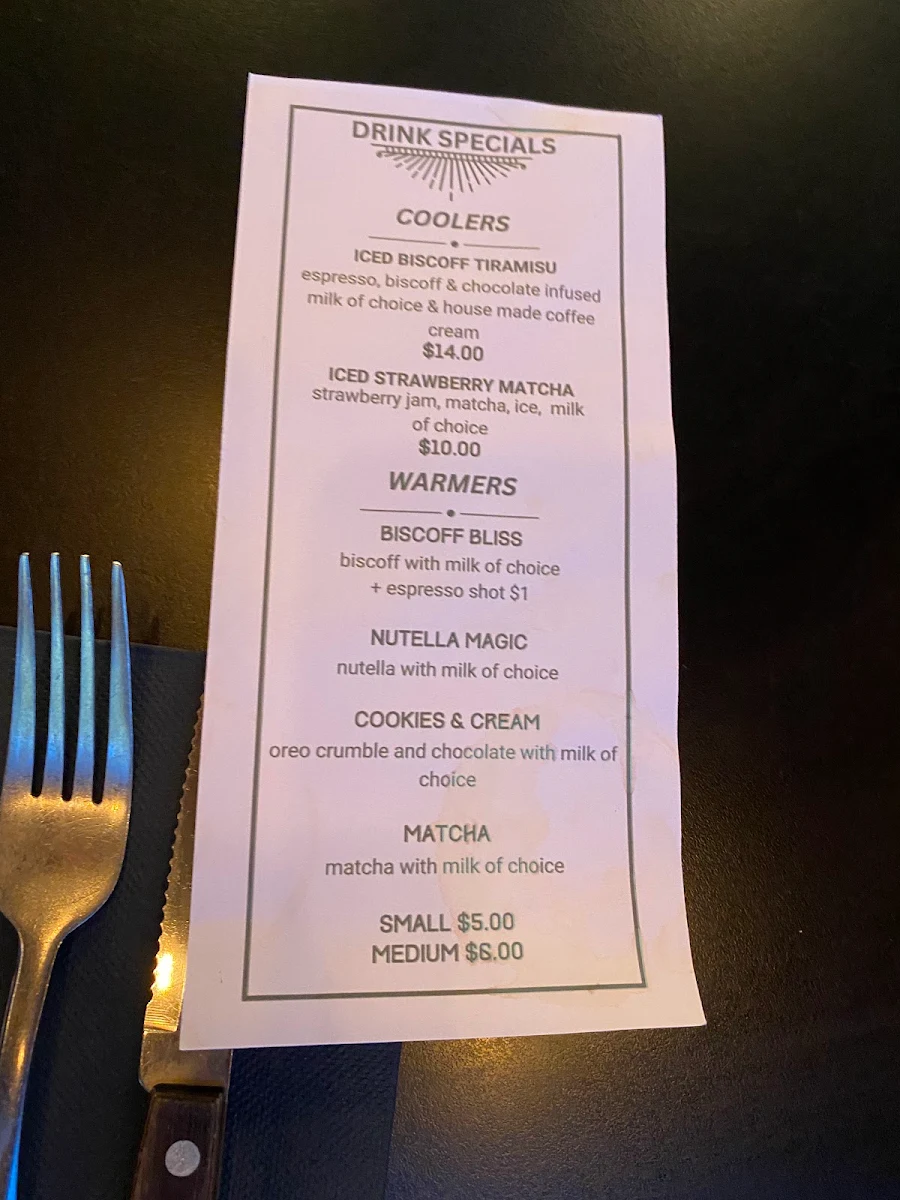 Menu, Wolf on Watton