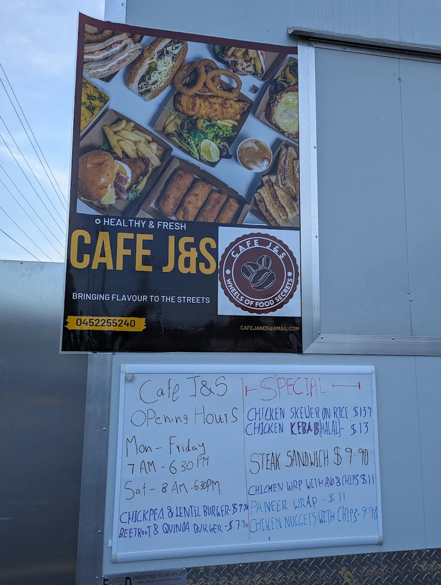 Menu, CAFE J&S
