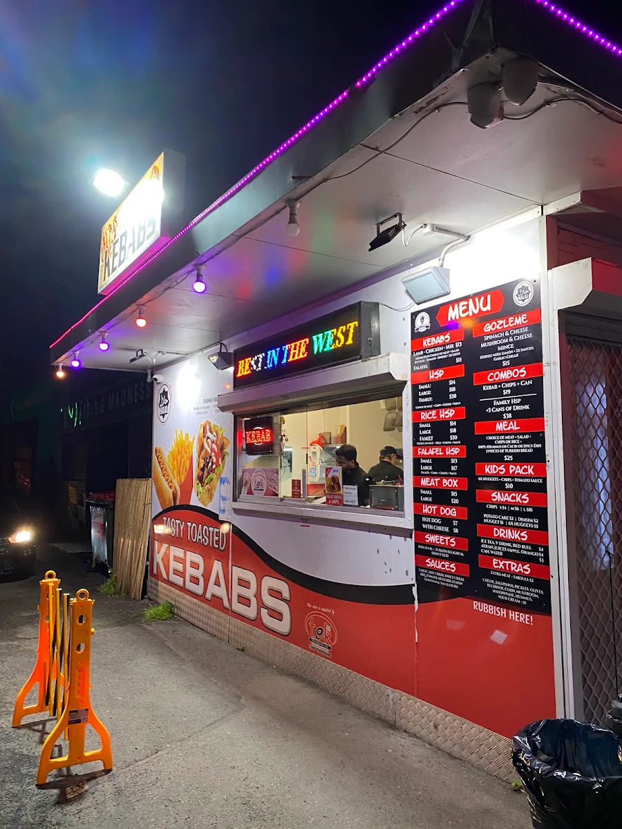 Menu, Tasty Toasted Kebabs
