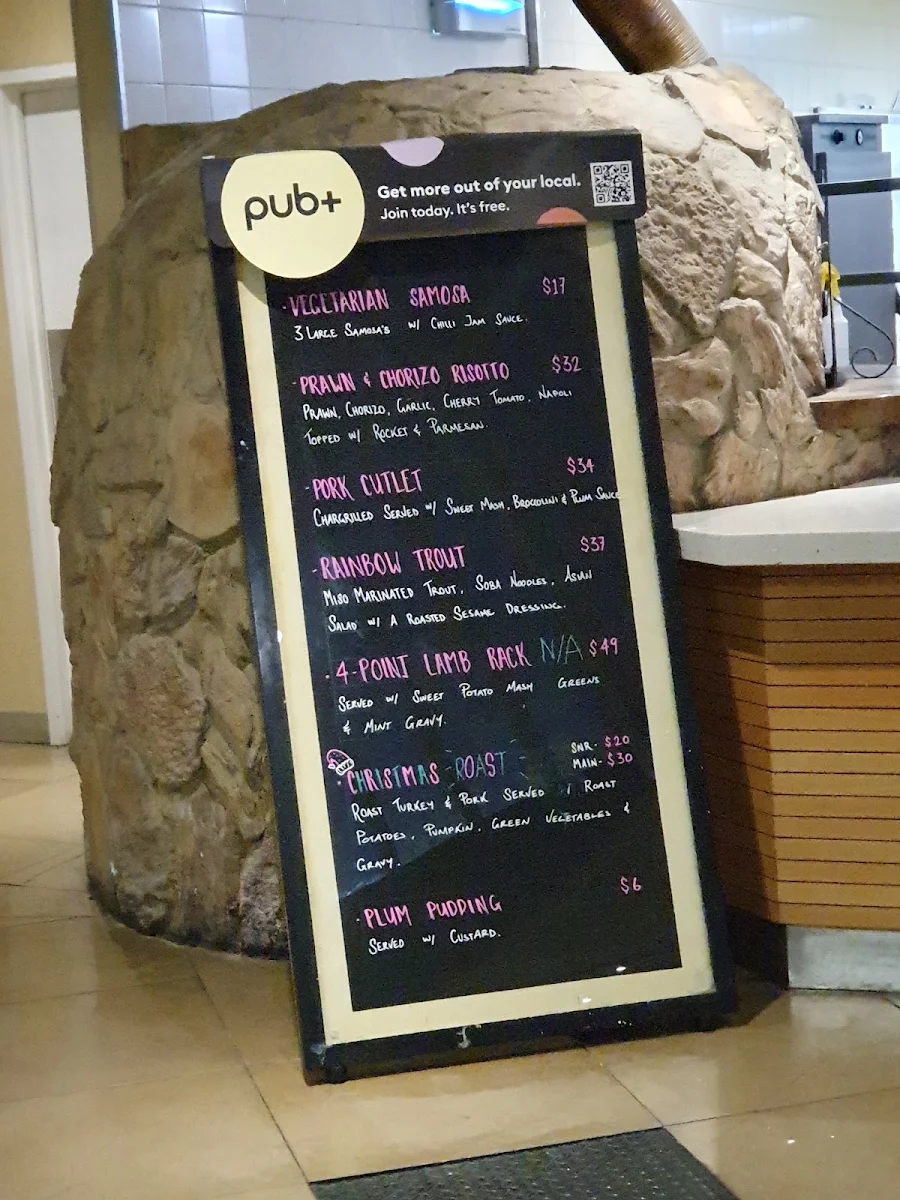 Menu, Chelsea Heights Hotel