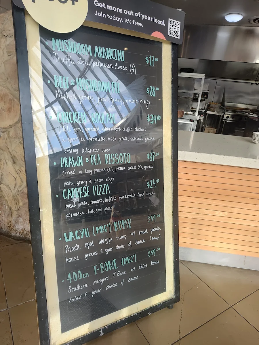 Menu, Chelsea Heights Hotel