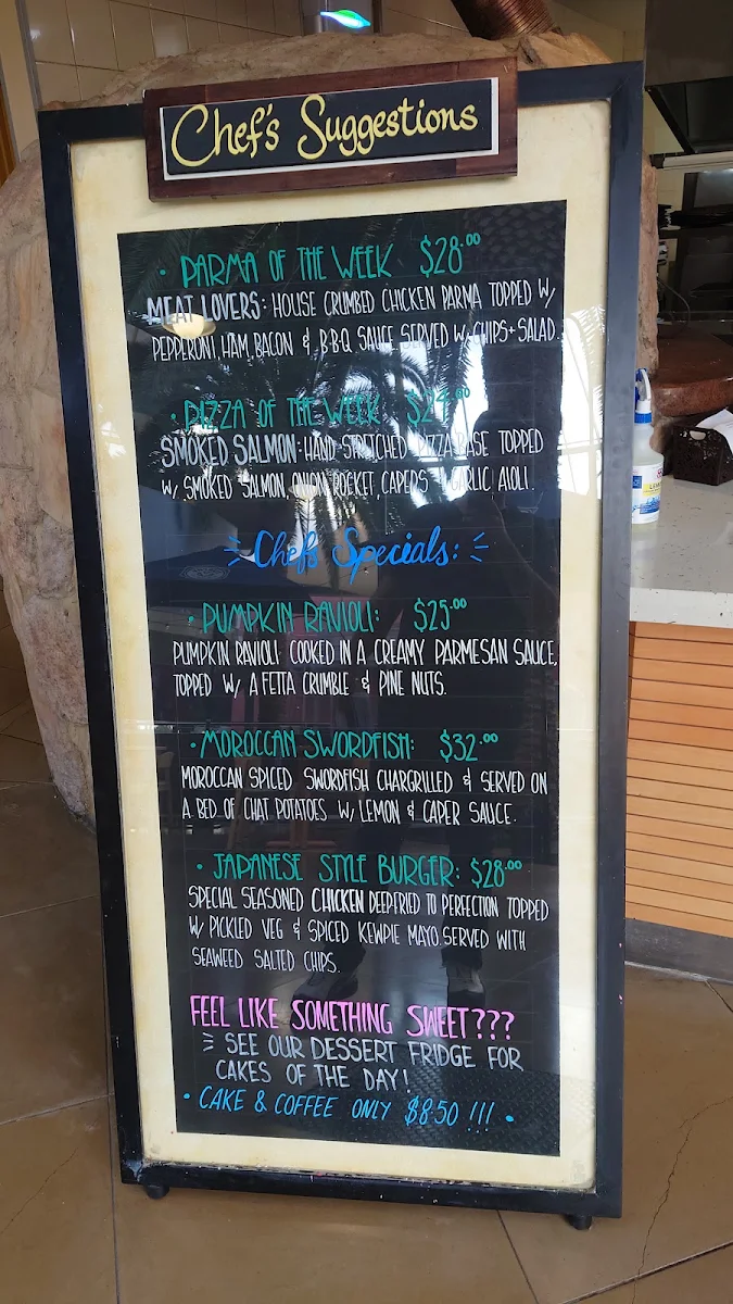 Menu, Chelsea Heights Hotel