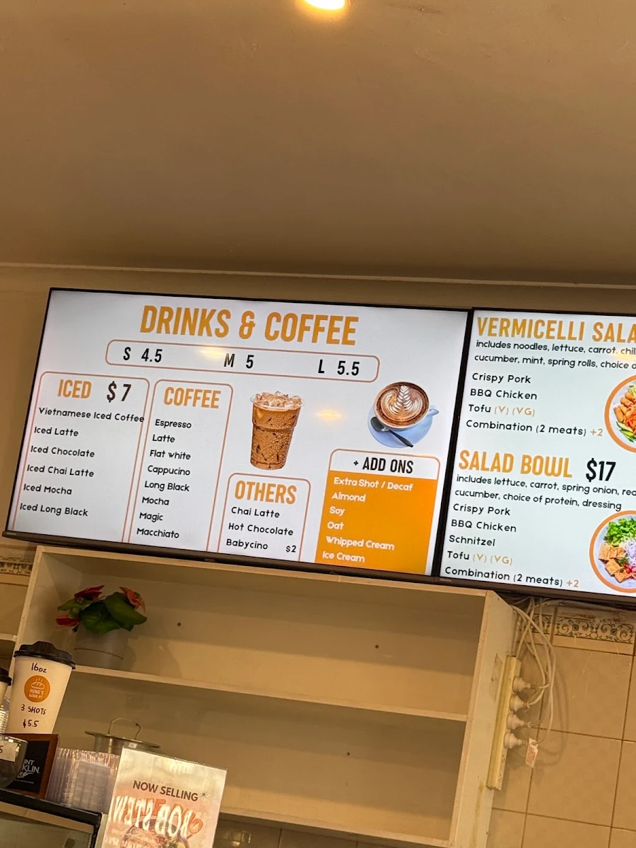 Menu, Hung’s Banh Mi