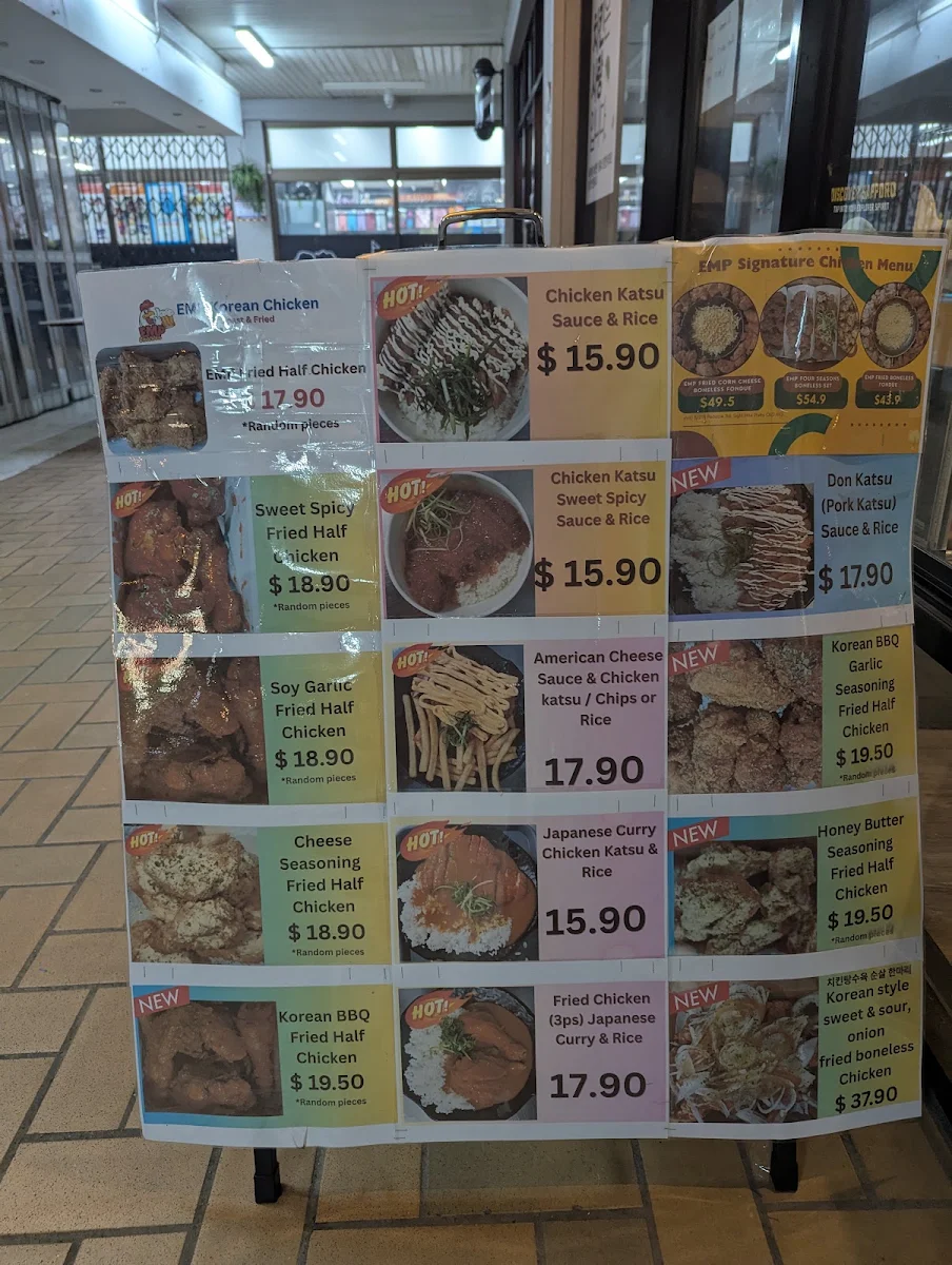 Menu, EMP Korean Chicken Roast & Fried