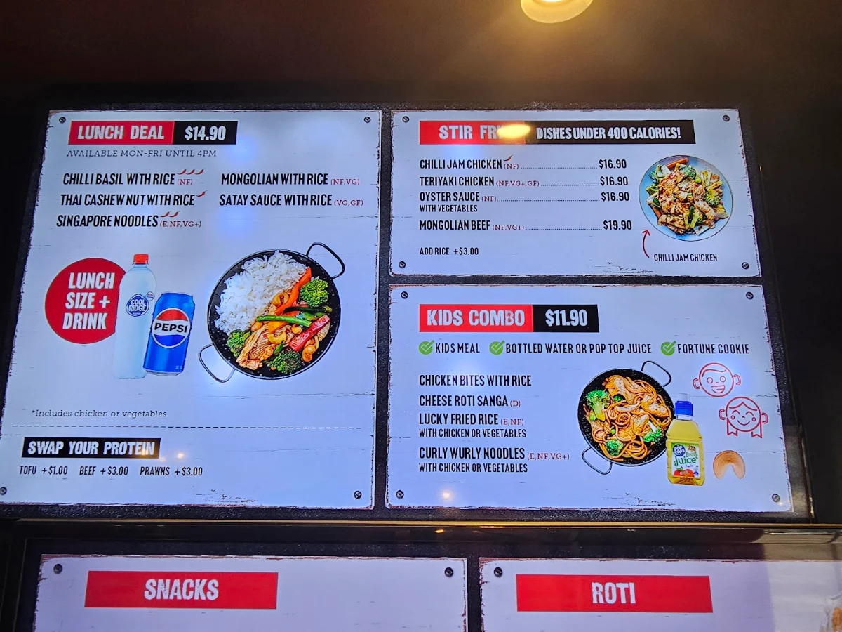 Menu, P'Nut Balmain