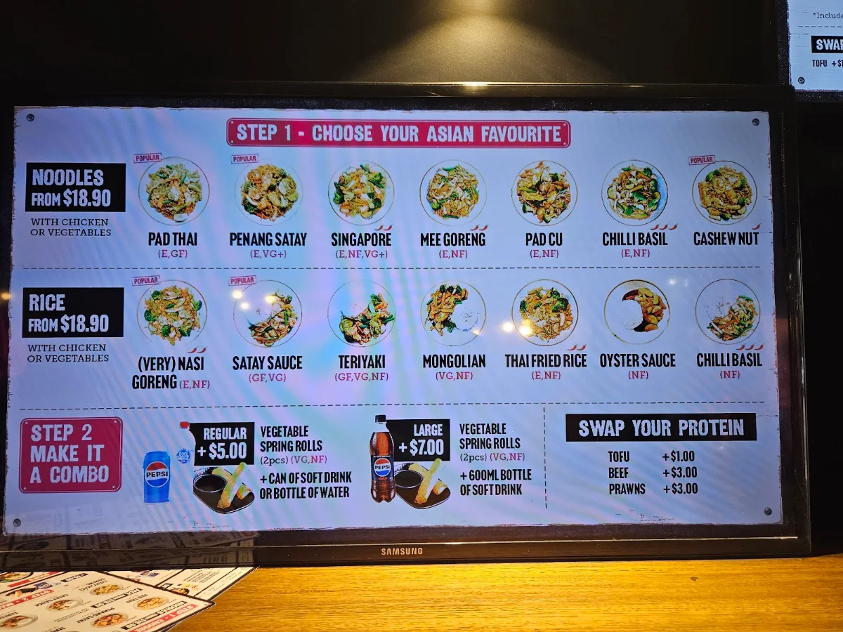 Menu, P'Nut Balmain