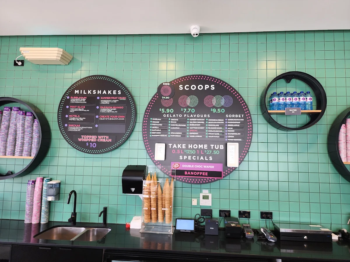 Menu, Augustus Gelatery + Acai Craigieburn