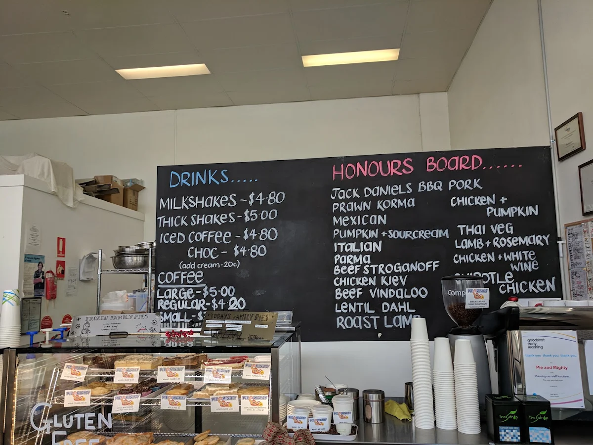Menu, Pie and Mighty