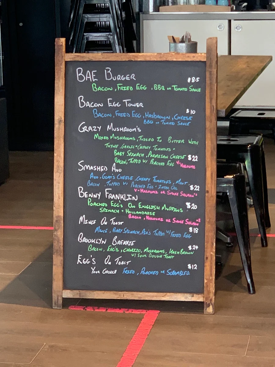 Menu, Cream & Co
