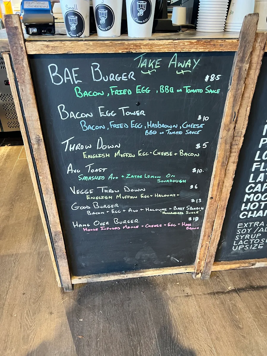 Menu, Cream & Co