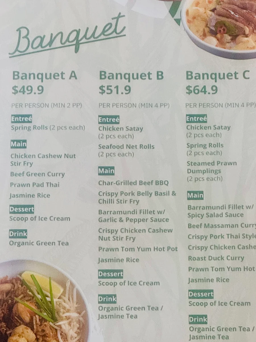 Menu, SPICE Kitchen and Bar Broadbeach