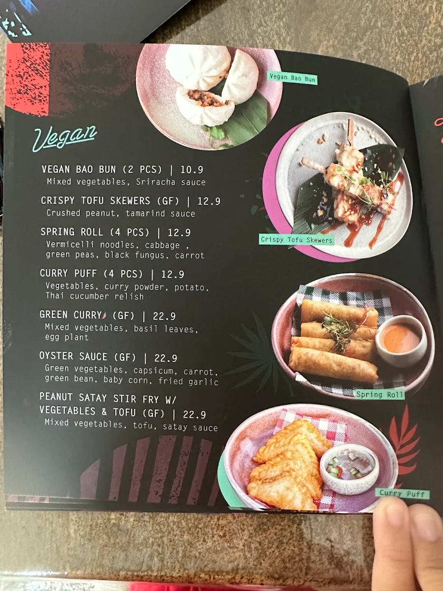 Menu, SPICE Kitchen and Bar Broadbeach