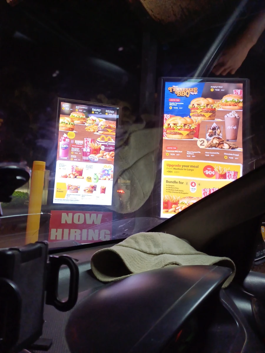 Menu, McDonald's