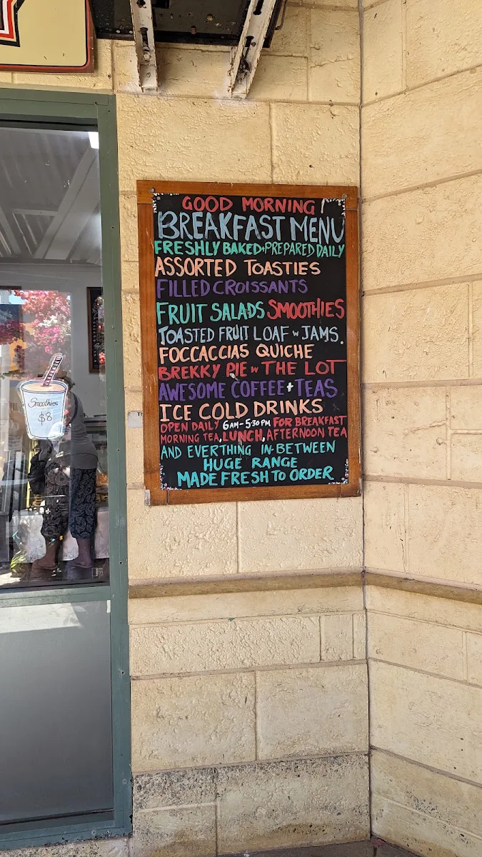 Menu, Coral Resort Bakery