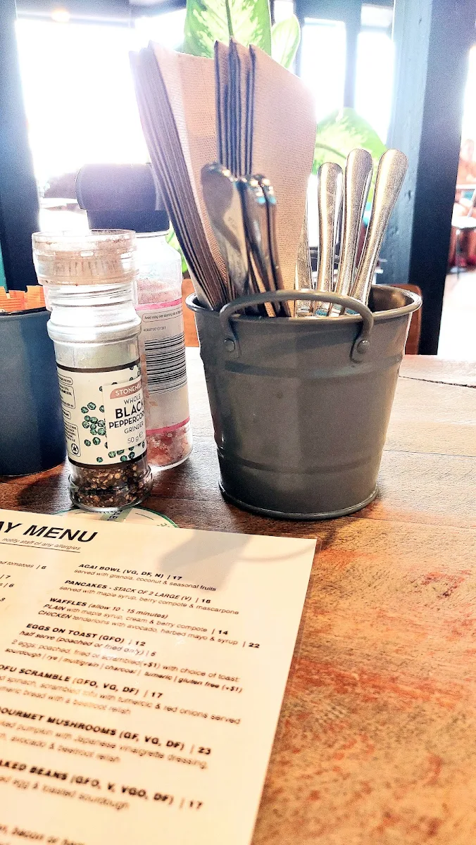 Menu, Caff on Broadway