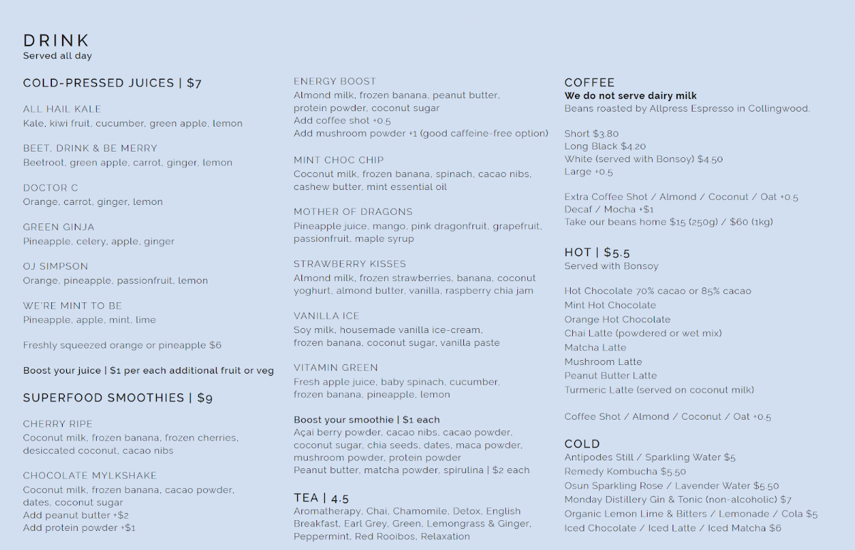 Menu photo 1