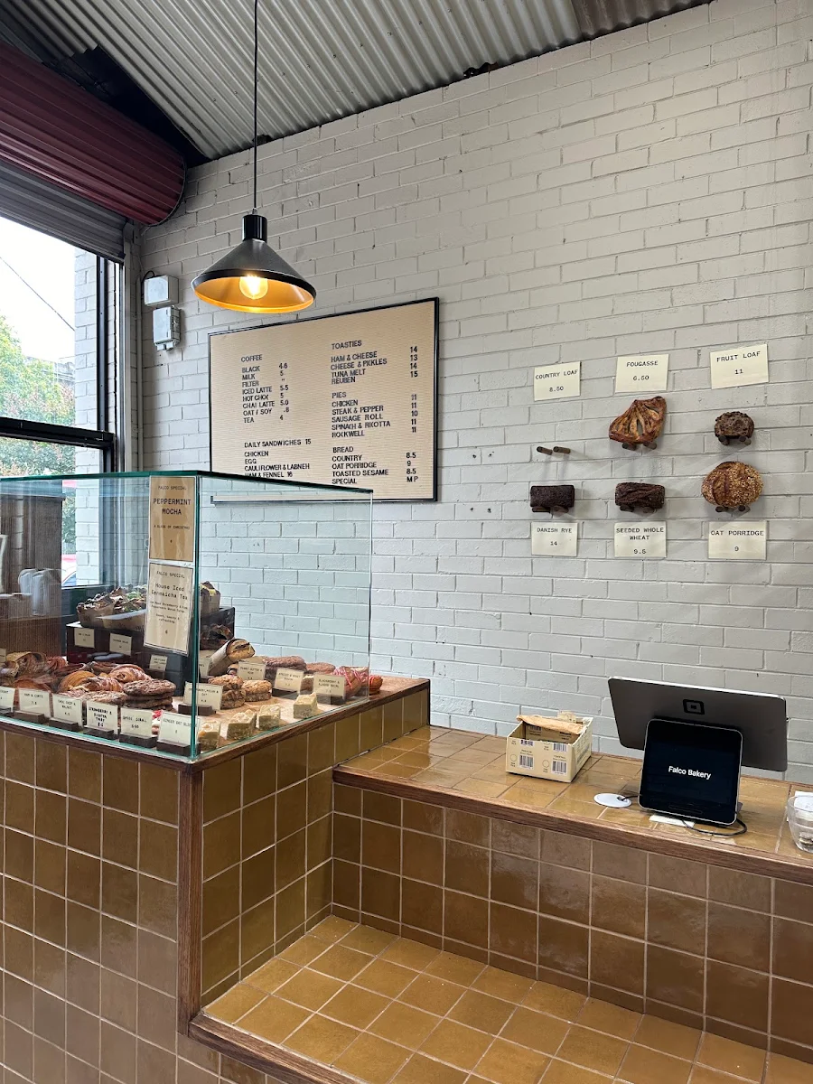 Menu, Falco Bakery - Langridge