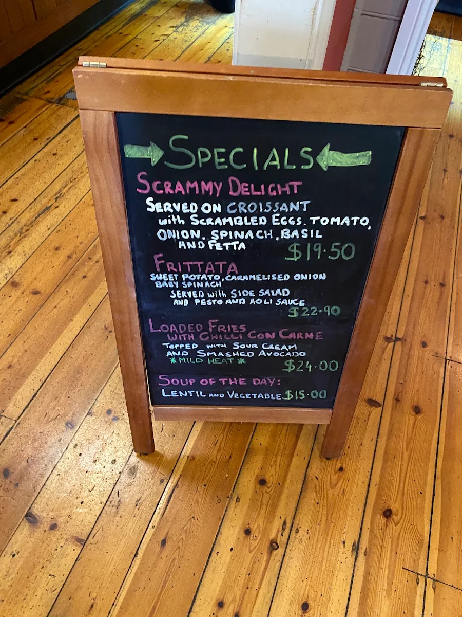 Menu, Bracegirdle's McLaren Vale