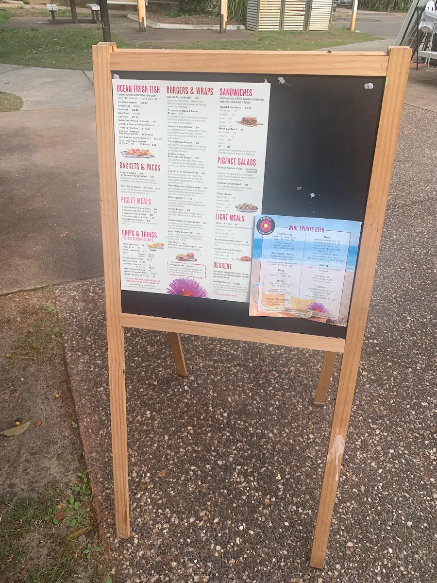 Menu, Pigface Seafood