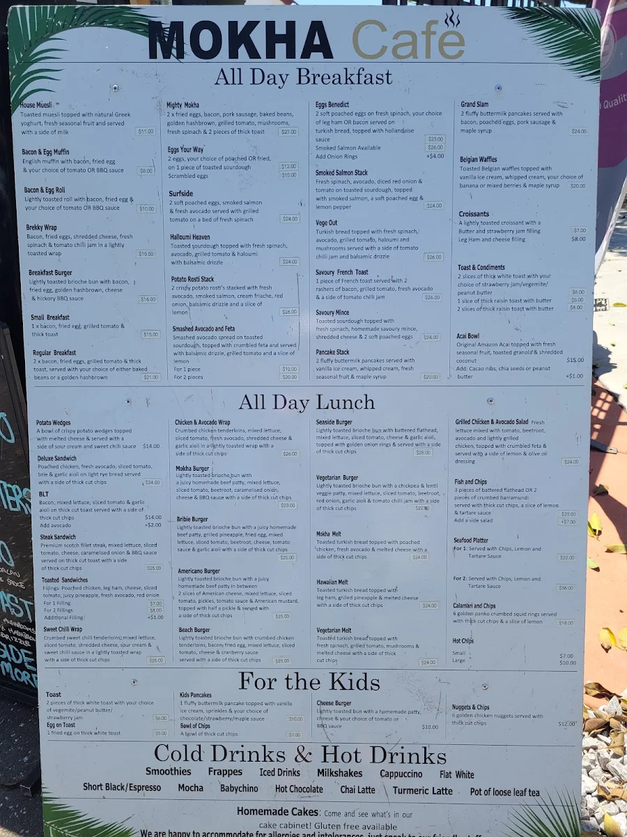 Menu, Pigface Seafood