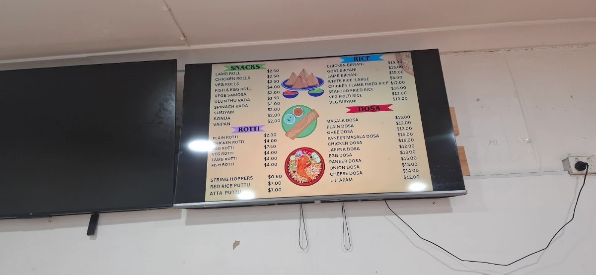 Menu, MADHURA DINE IN & TAKE AWAY