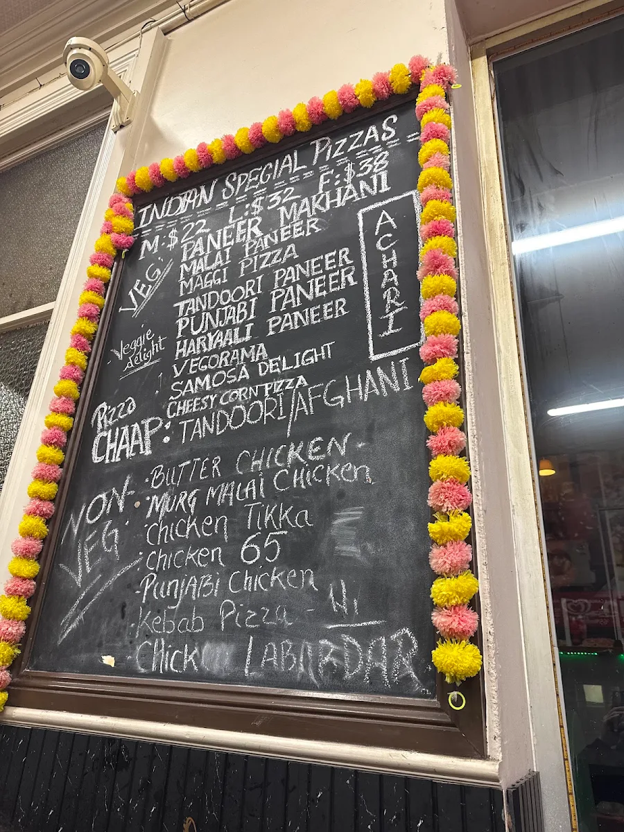 Menu, Papalino's Pizza