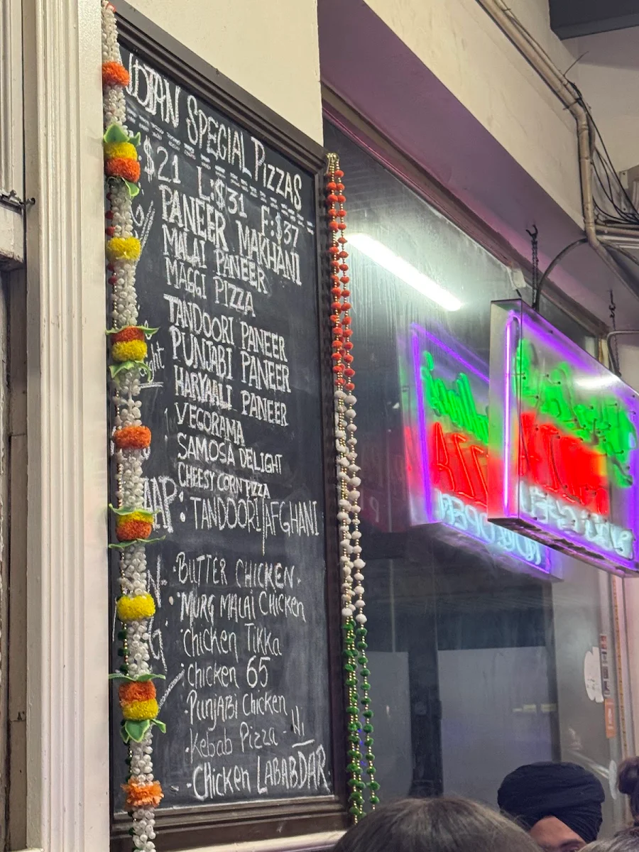 Menu, Papalino's Pizza