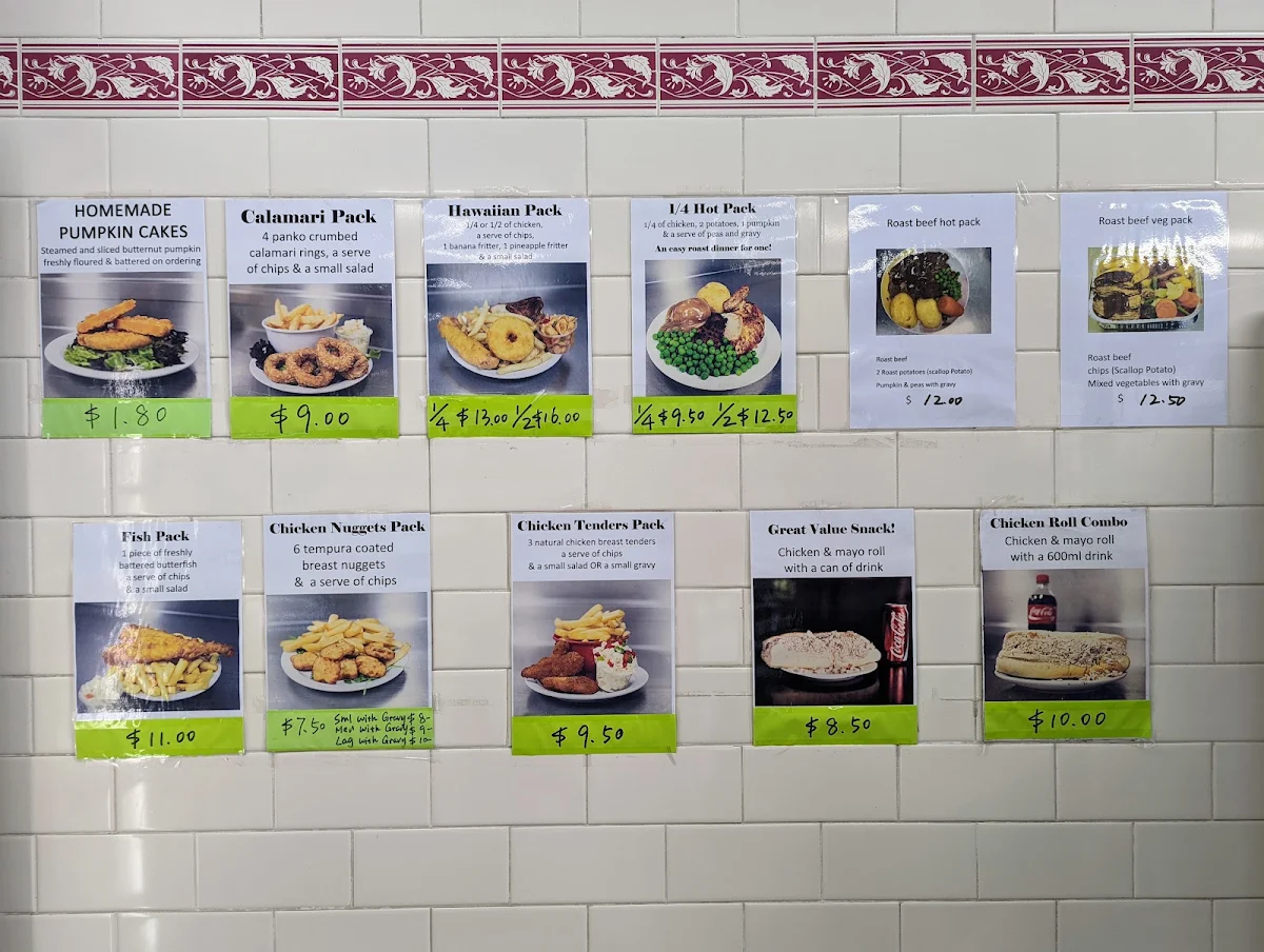 Menu, Midvale Chicken Spot