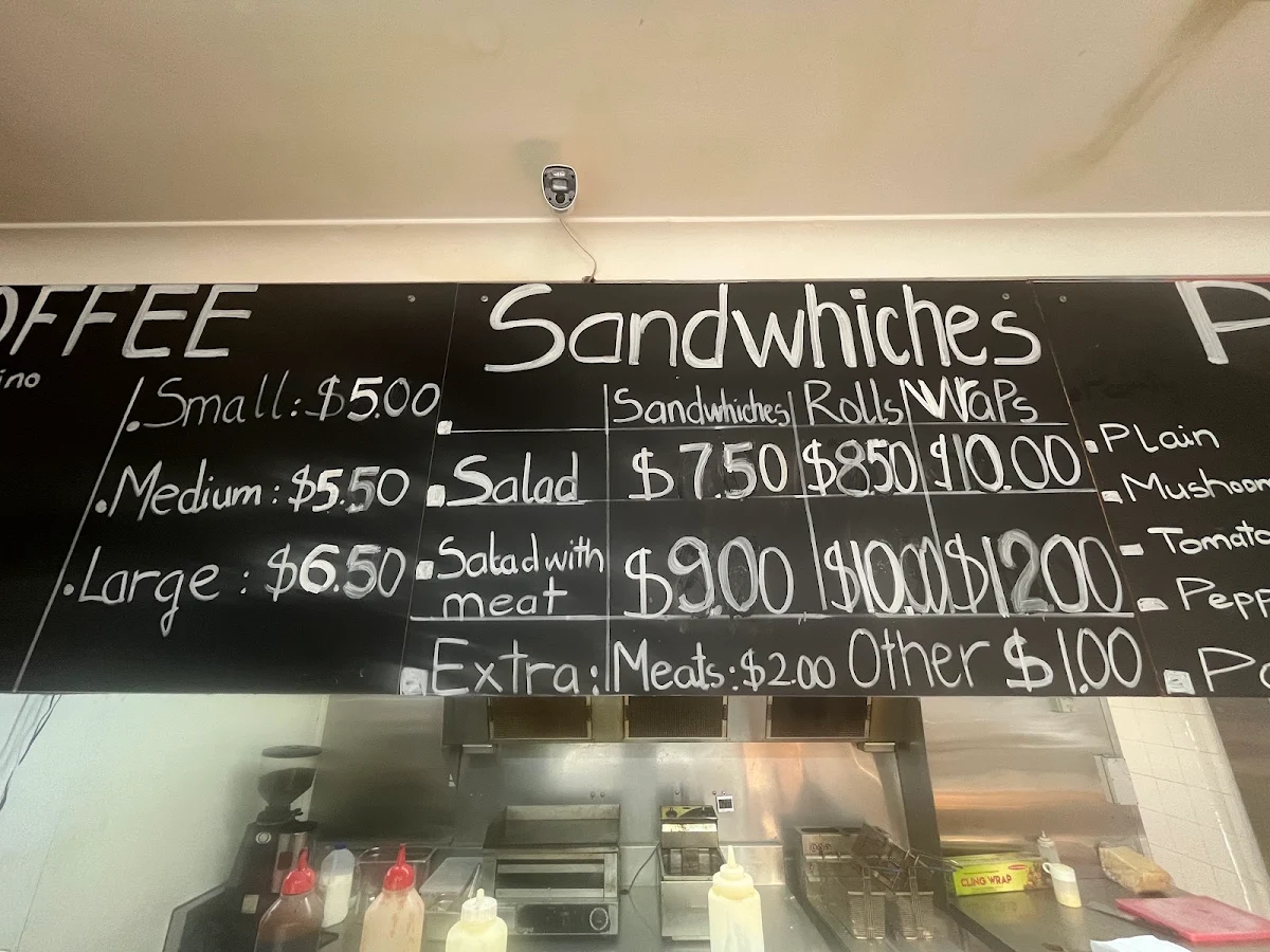 Menu, East Maitland Bakehouse