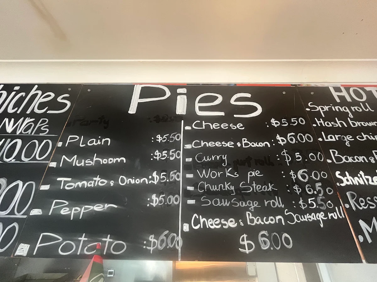 Menu, East Maitland Bakehouse