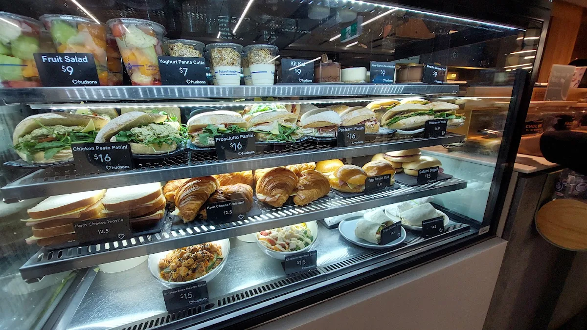 Menu, Hudsons Coffee (Melbourne Airport T2)