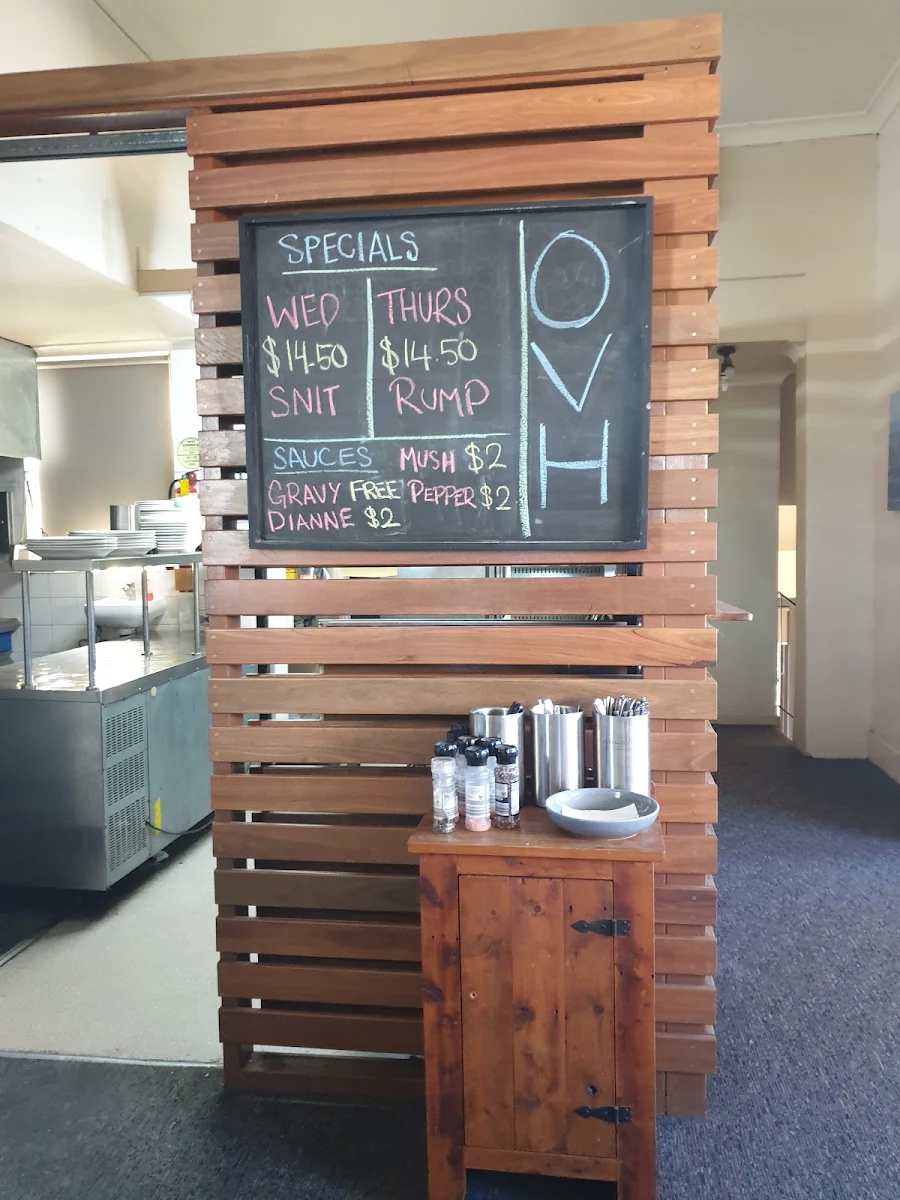 Menu, Ocean View Hotel