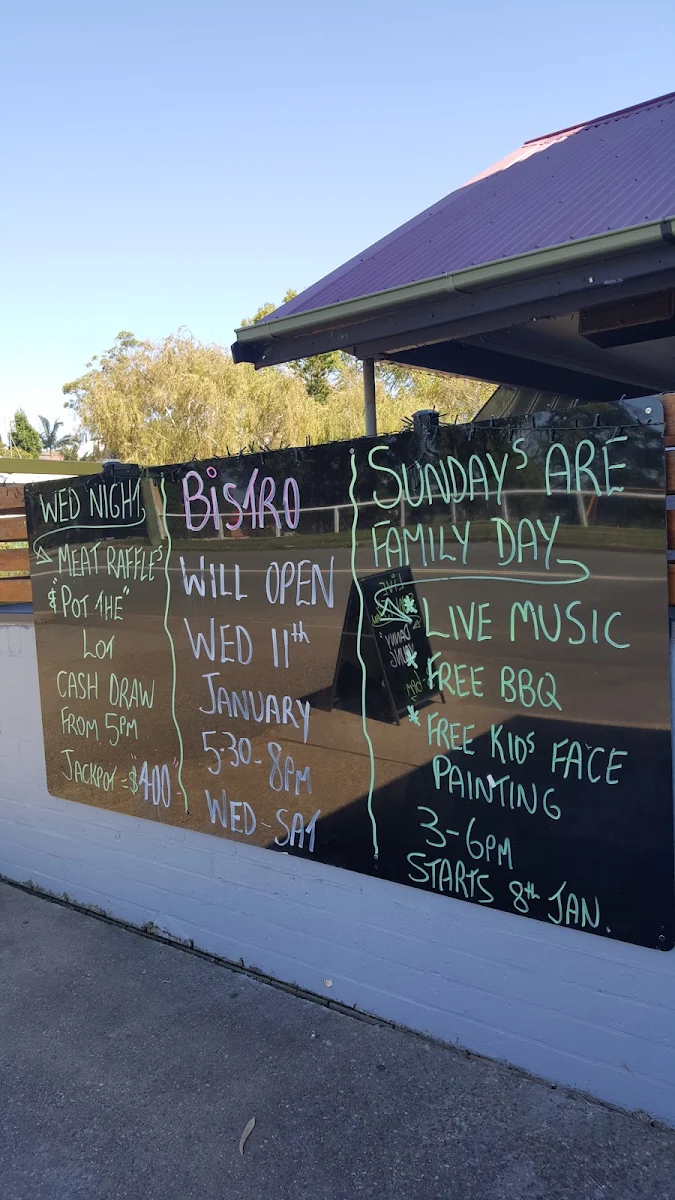 Menu, Ocean View Hotel