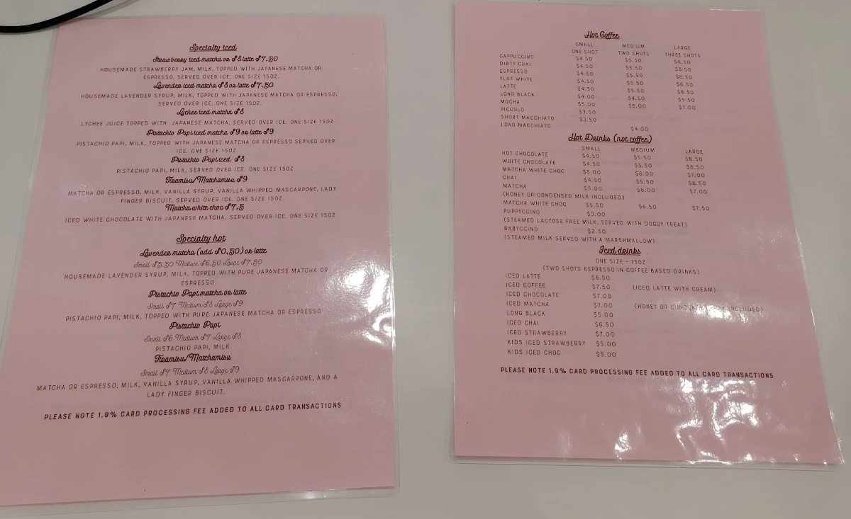 Menu, PB & Js